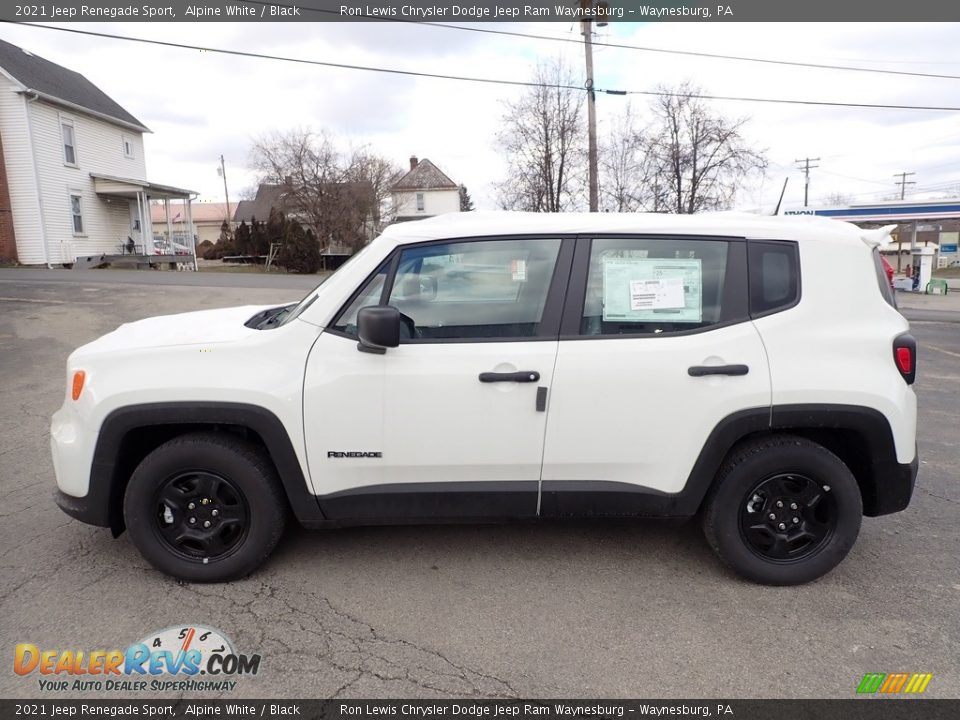 2021 Jeep Renegade Sport Alpine White / Black Photo #3