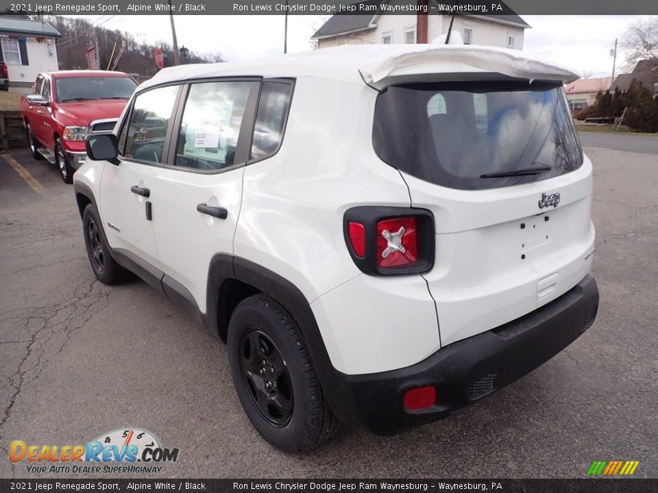 2021 Jeep Renegade Sport Alpine White / Black Photo #4