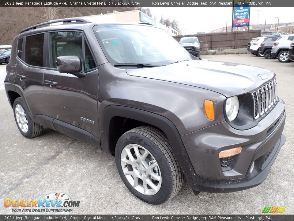 2021 Jeep Renegade Latitude 4x4 Granite Crystal Metallic / Black/Ski Gray Photo #8