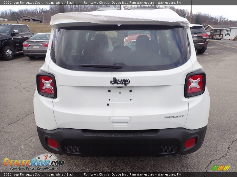 2021 Jeep Renegade Sport Alpine White / Black Photo #5