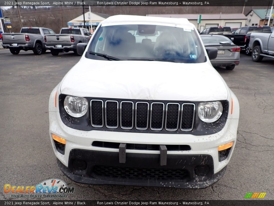 2021 Jeep Renegade Sport Alpine White / Black Photo #9