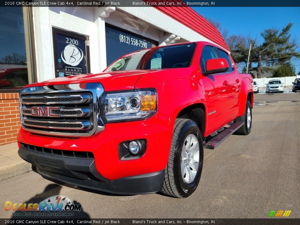 2016 GMC Canyon SLE Crew Cab 4x4 Cardinal Red / Jet Black Photo #2