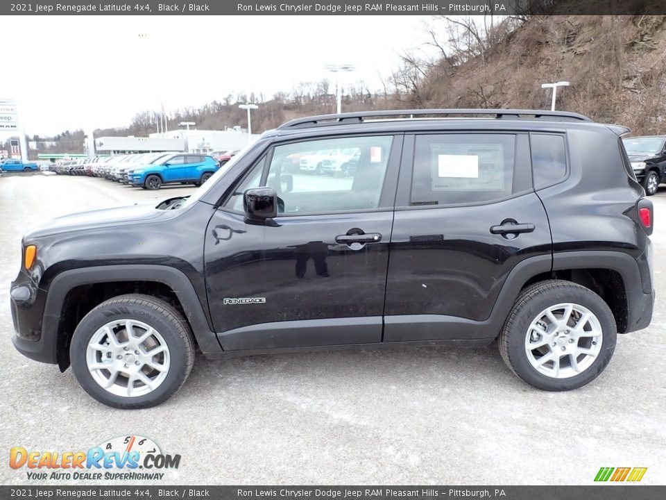 2021 Jeep Renegade Latitude 4x4 Black / Black Photo #2