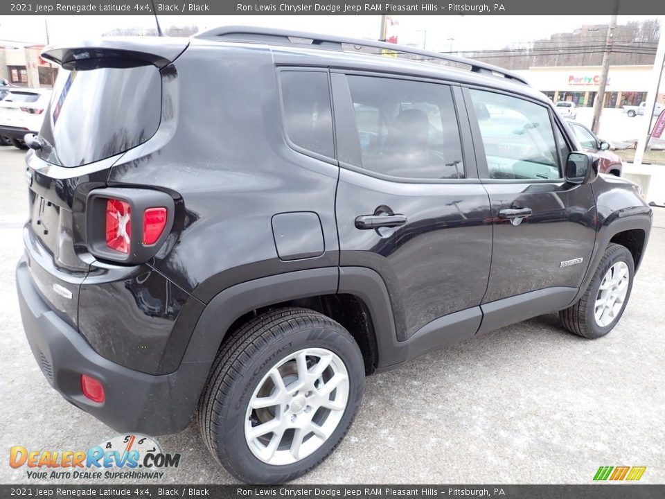 2021 Jeep Renegade Latitude 4x4 Black / Black Photo #6