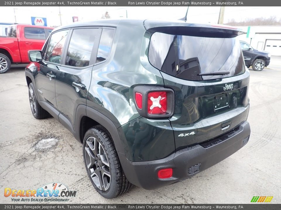 2021 Jeep Renegade Jeepster 4x4 TechnoGreen Metallic / Black Photo #4