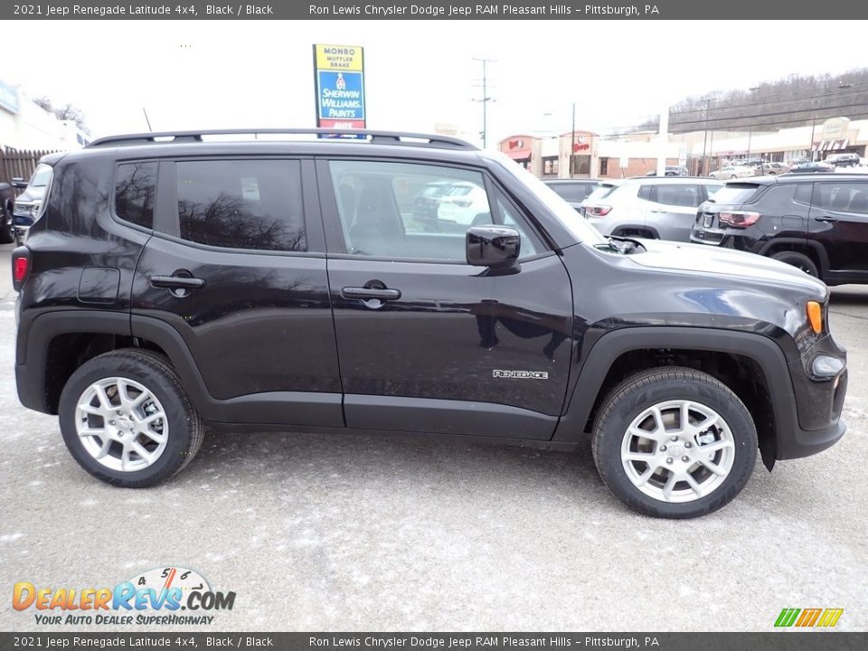 2021 Jeep Renegade Latitude 4x4 Black / Black Photo #7