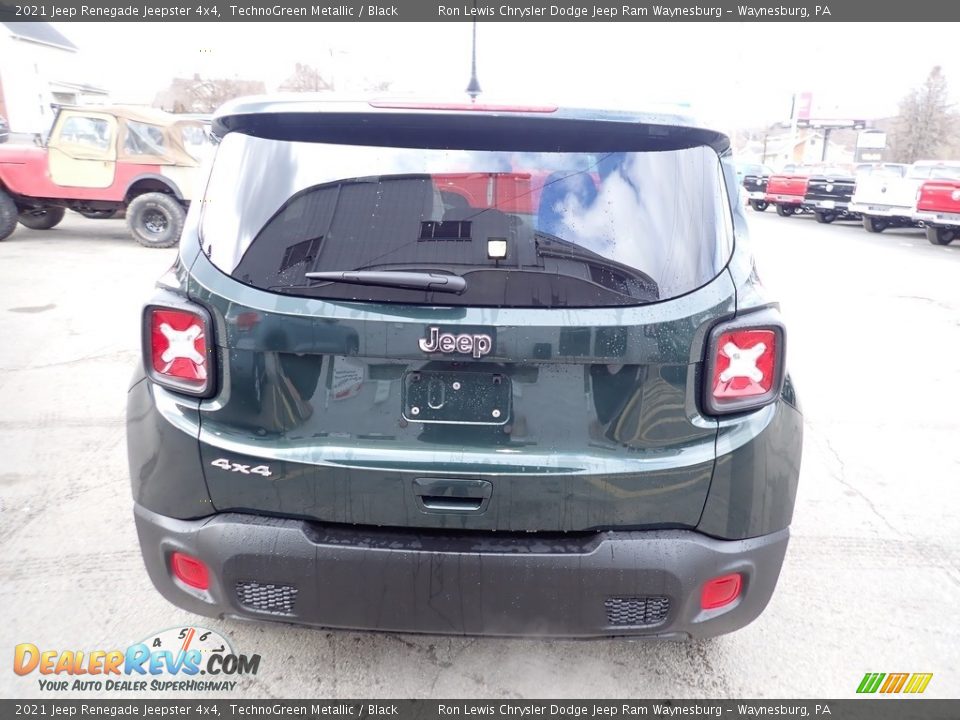 2021 Jeep Renegade Jeepster 4x4 TechnoGreen Metallic / Black Photo #5