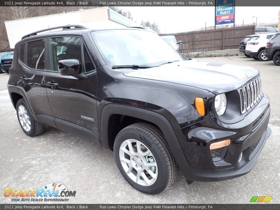 2021 Jeep Renegade Latitude 4x4 Black / Black Photo #8