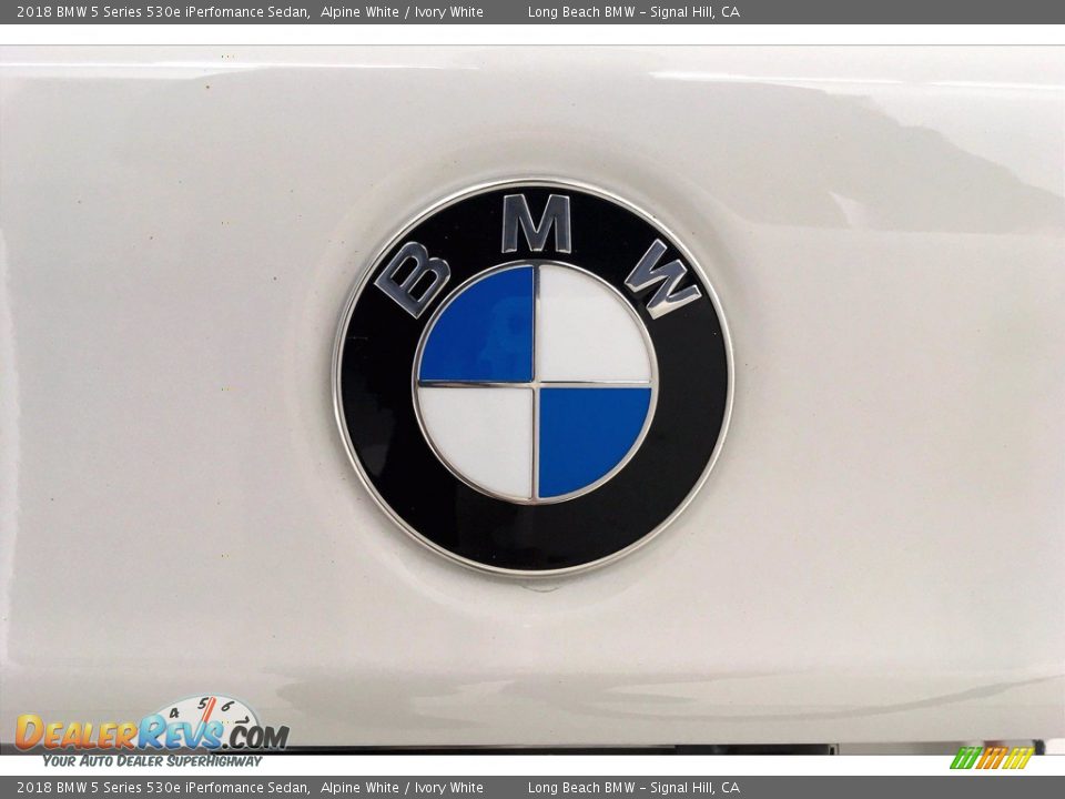 2018 BMW 5 Series 530e iPerfomance Sedan Alpine White / Ivory White Photo #34