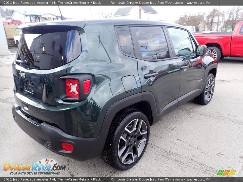 2021 Jeep Renegade Jeepster 4x4 TechnoGreen Metallic / Black Photo #6