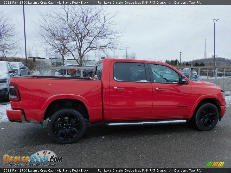 2021 Ram 1500 Laramie Crew Cab 4x4 Flame Red / Black Photo #4