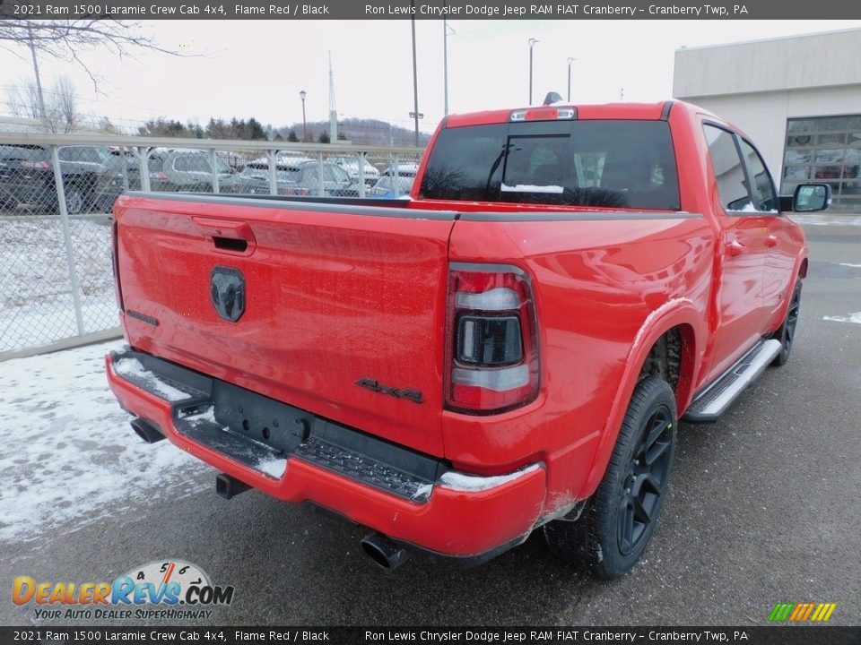 2021 Ram 1500 Laramie Crew Cab 4x4 Flame Red / Black Photo #5