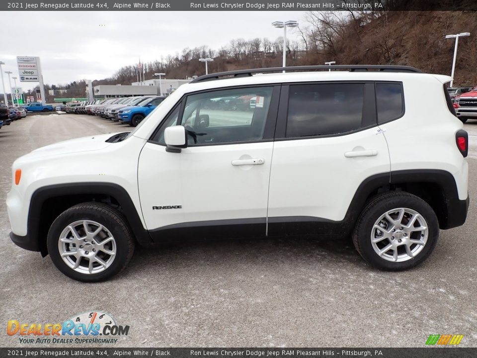 2021 Jeep Renegade Latitude 4x4 Alpine White / Black Photo #2