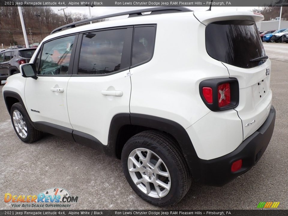 2021 Jeep Renegade Latitude 4x4 Alpine White / Black Photo #3