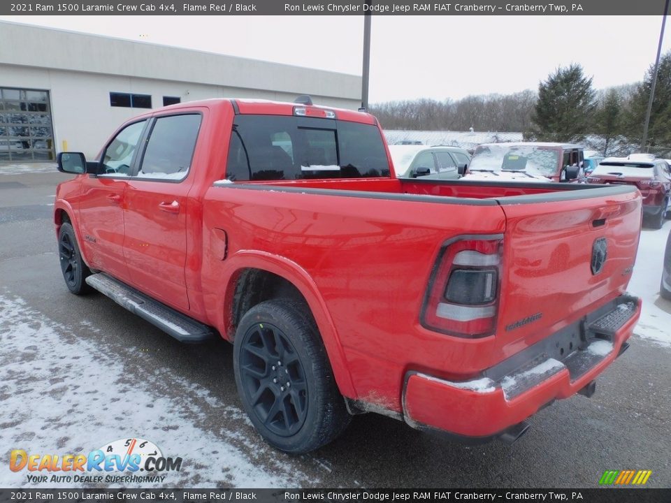 2021 Ram 1500 Laramie Crew Cab 4x4 Flame Red / Black Photo #8