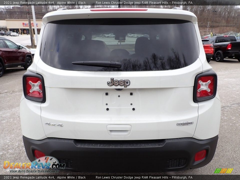 2021 Jeep Renegade Latitude 4x4 Alpine White / Black Photo #4