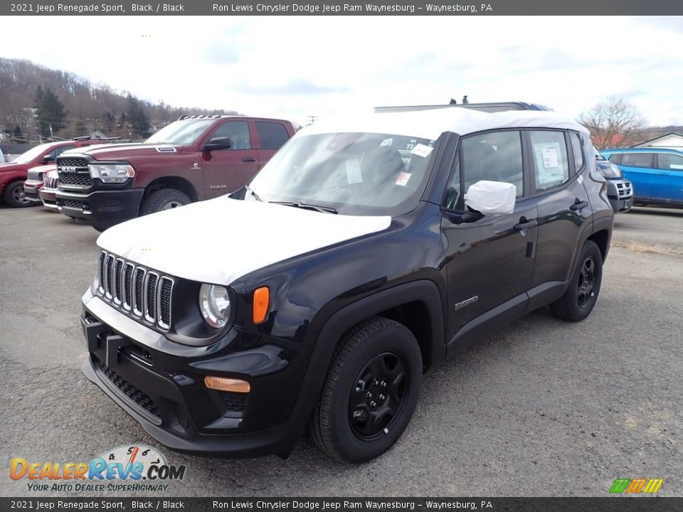 2021 Jeep Renegade Sport Black / Black Photo #1