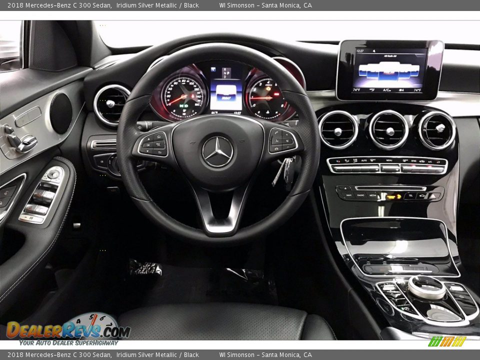 2018 Mercedes-Benz C 300 Sedan Iridium Silver Metallic / Black Photo #4