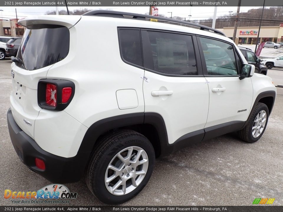 2021 Jeep Renegade Latitude 4x4 Alpine White / Black Photo #6