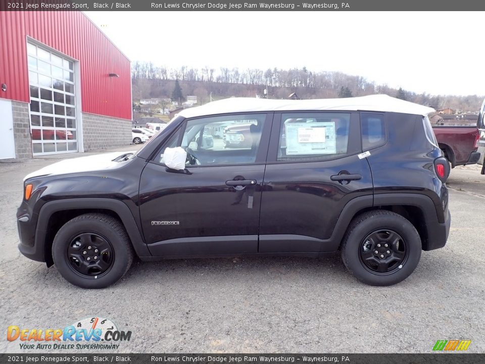 2021 Jeep Renegade Sport Black / Black Photo #3