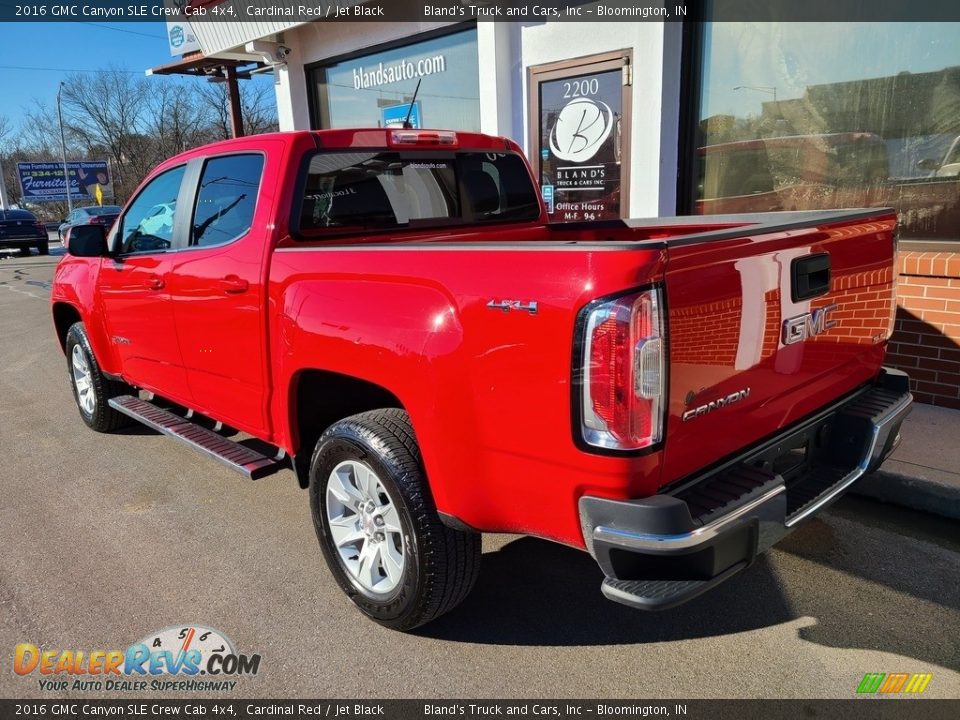 2016 GMC Canyon SLE Crew Cab 4x4 Cardinal Red / Jet Black Photo #36