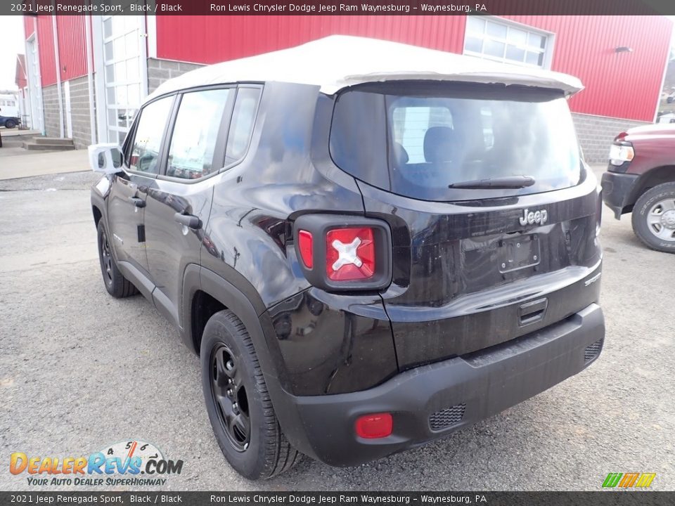 2021 Jeep Renegade Sport Black / Black Photo #4