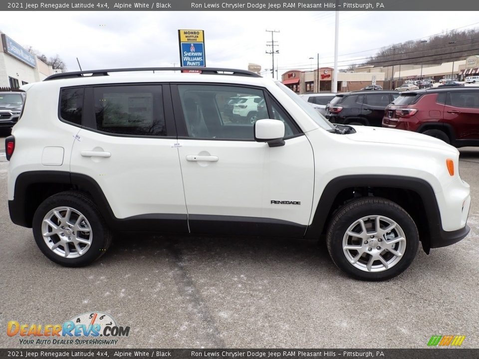 2021 Jeep Renegade Latitude 4x4 Alpine White / Black Photo #7