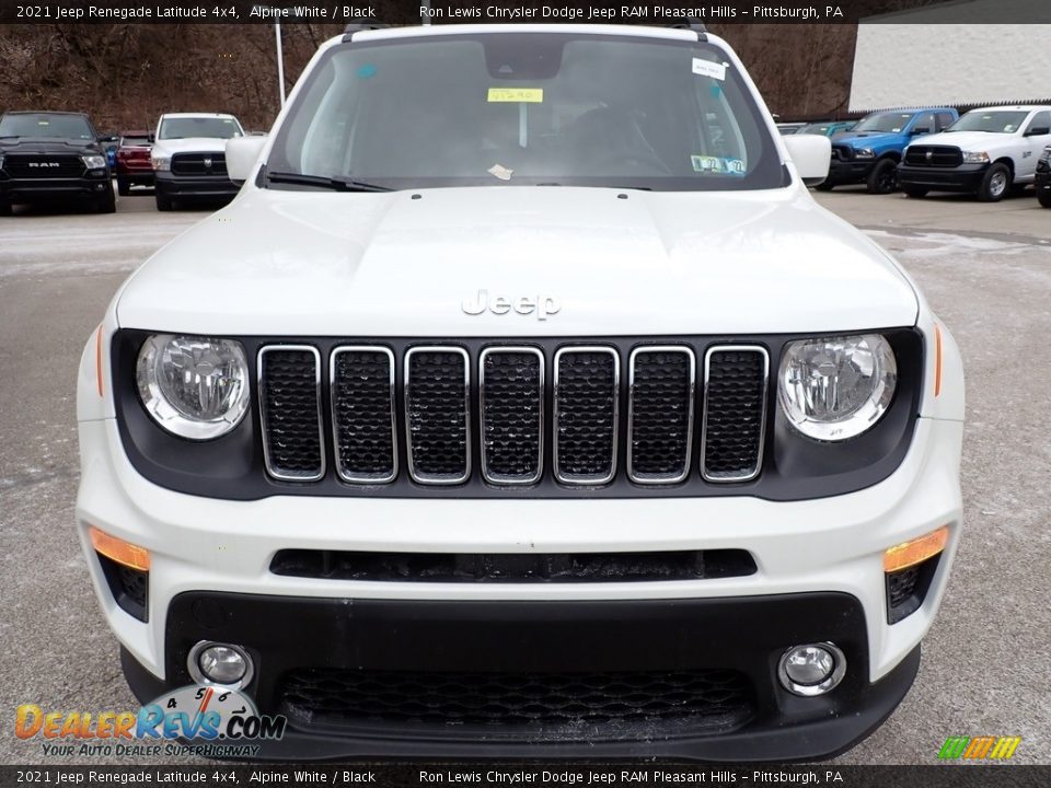 2021 Jeep Renegade Latitude 4x4 Alpine White / Black Photo #9