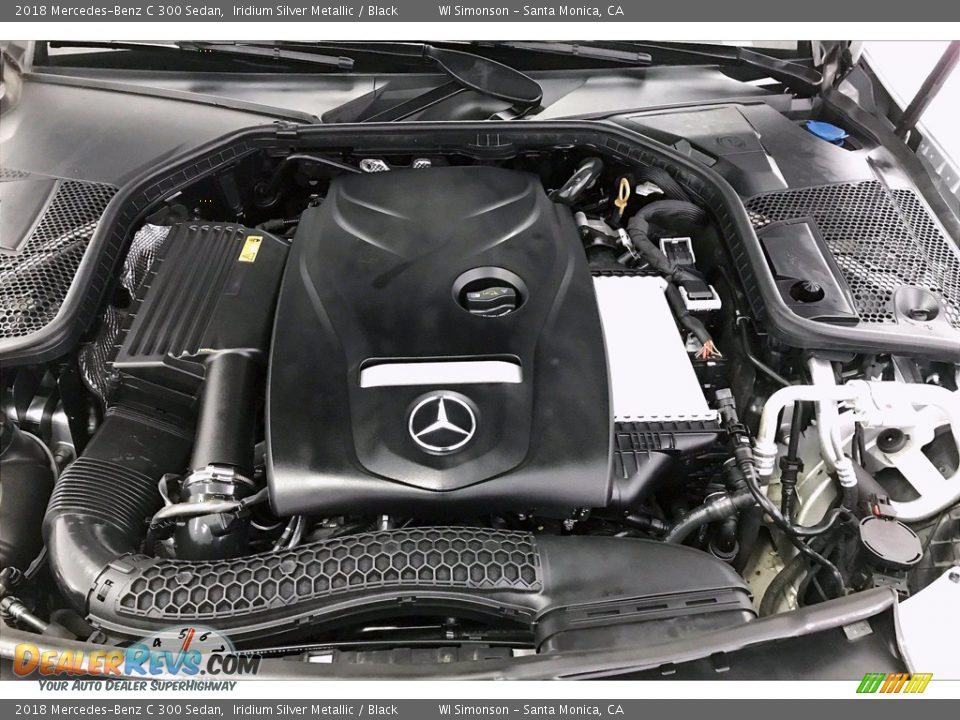 2018 Mercedes-Benz C 300 Sedan Iridium Silver Metallic / Black Photo #9
