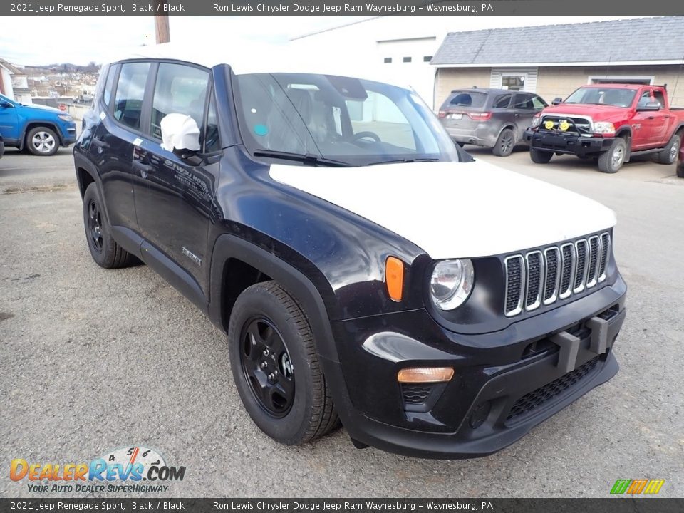 2021 Jeep Renegade Sport Black / Black Photo #8