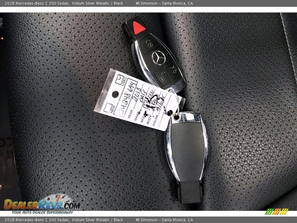 2018 Mercedes-Benz C 300 Sedan Iridium Silver Metallic / Black Photo #11