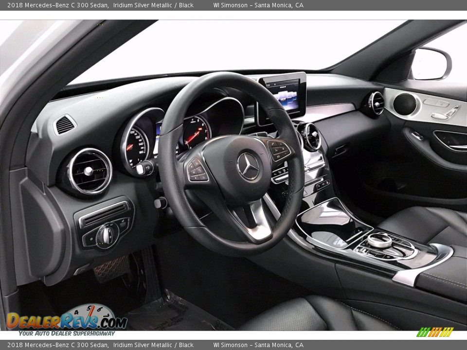 2018 Mercedes-Benz C 300 Sedan Iridium Silver Metallic / Black Photo #14