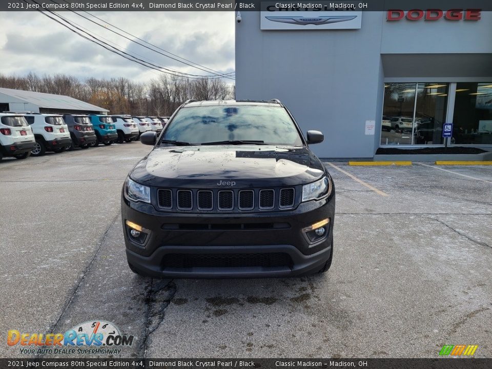 2021 Jeep Compass 80th Special Edition 4x4 Diamond Black Crystal Pearl / Black Photo #7