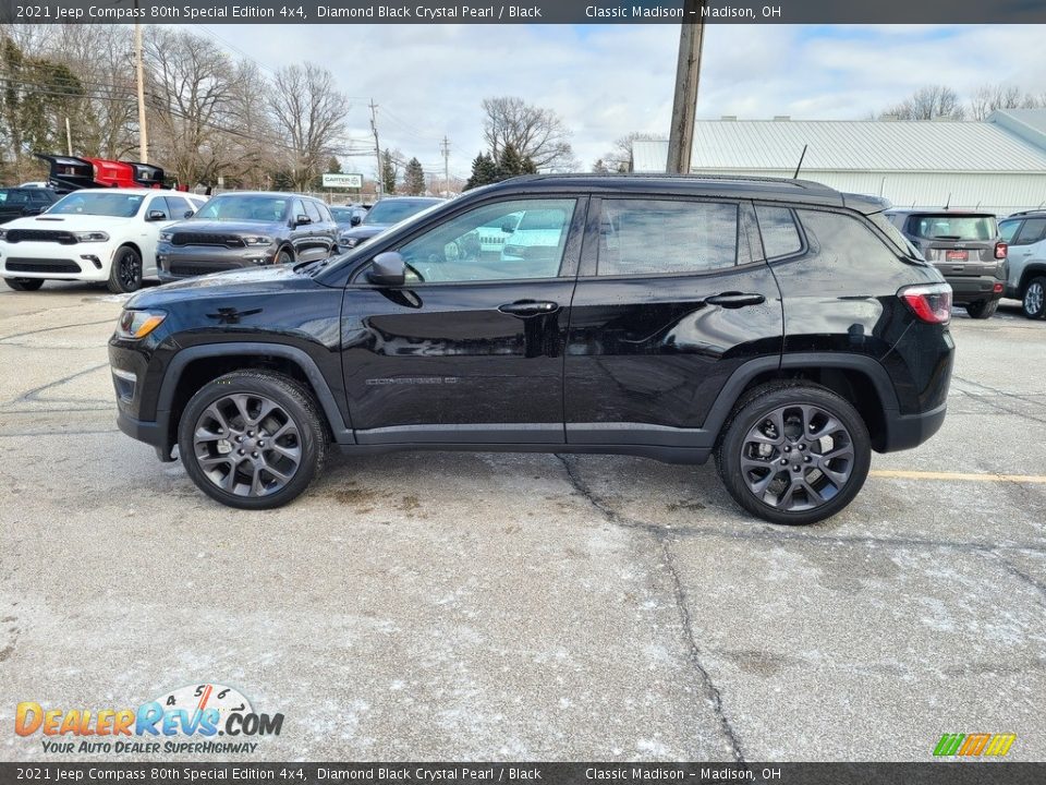2021 Jeep Compass 80th Special Edition 4x4 Diamond Black Crystal Pearl / Black Photo #8