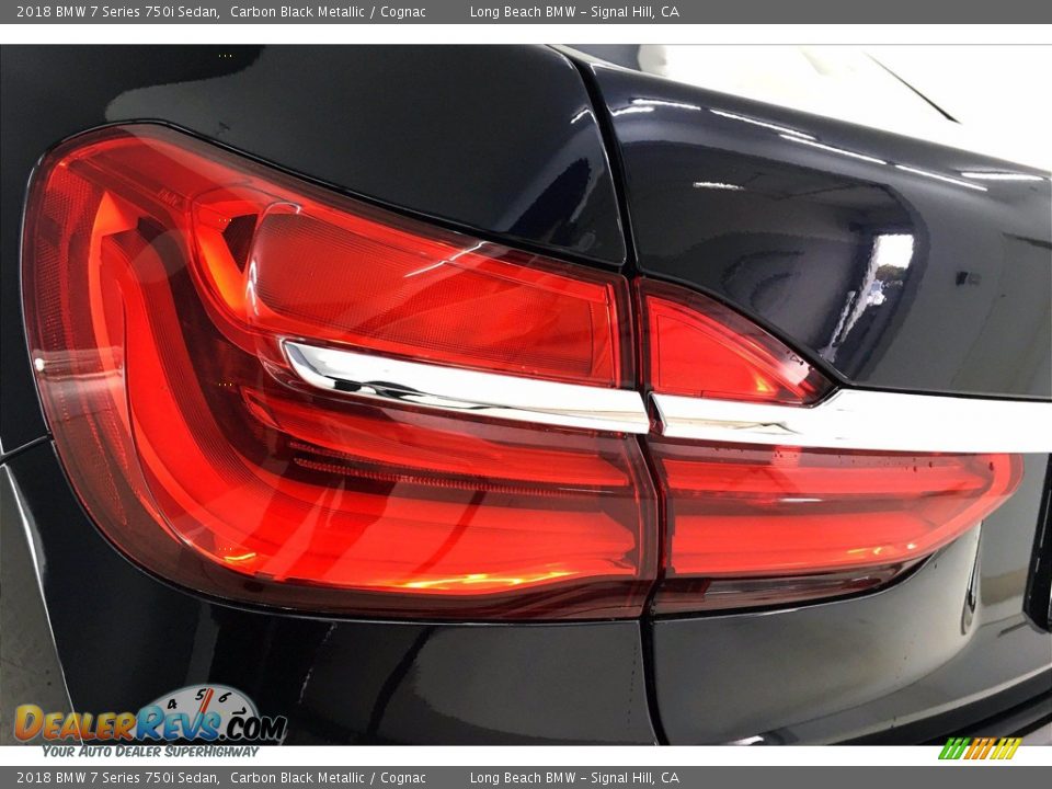 2018 BMW 7 Series 750i Sedan Carbon Black Metallic / Cognac Photo #27