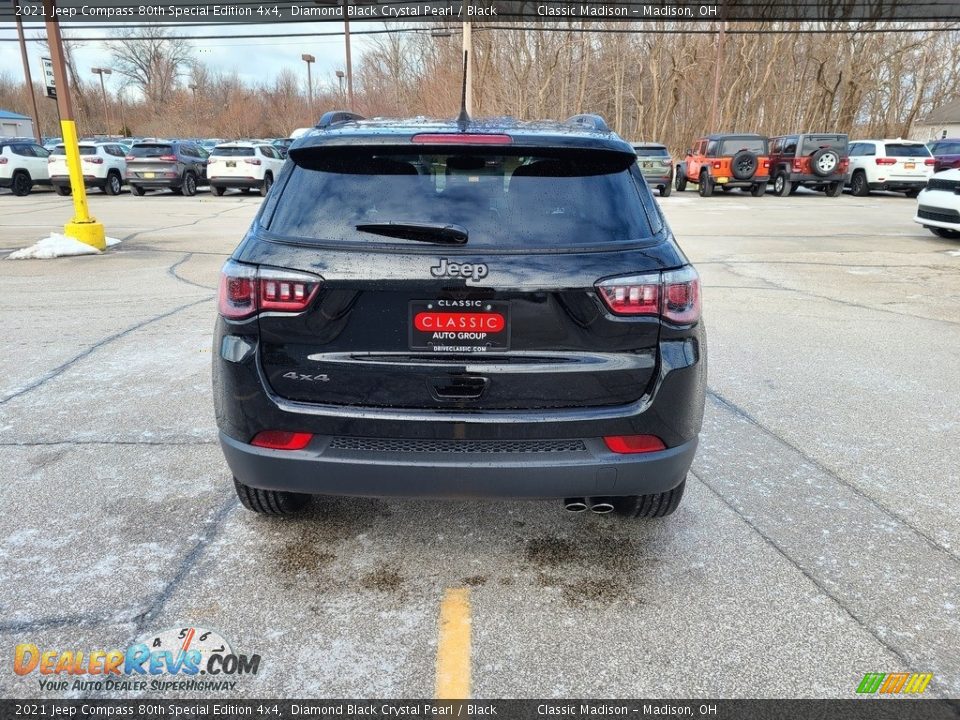 2021 Jeep Compass 80th Special Edition 4x4 Diamond Black Crystal Pearl / Black Photo #10