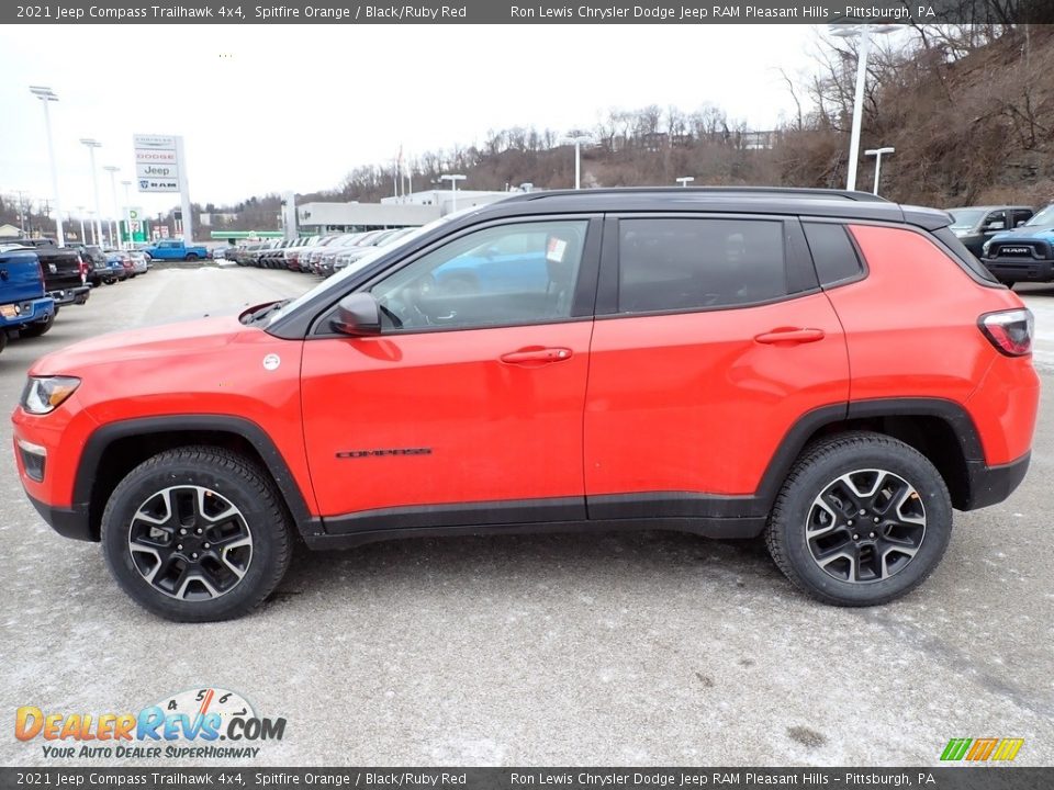 Spitfire Orange 2021 Jeep Compass Trailhawk 4x4 Photo #2