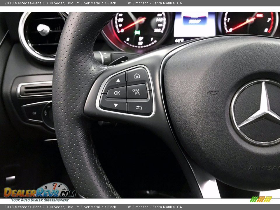 2018 Mercedes-Benz C 300 Sedan Iridium Silver Metallic / Black Photo #21