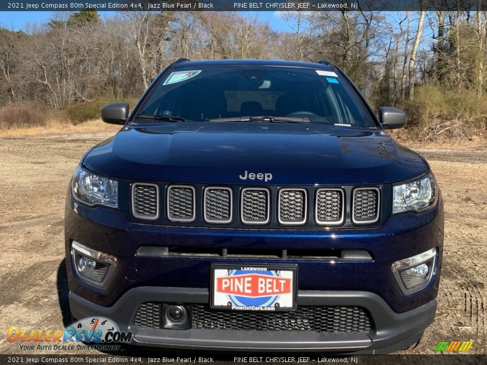 2021 Jeep Compass 80th Special Edition 4x4 Jazz Blue Pearl / Black Photo #3