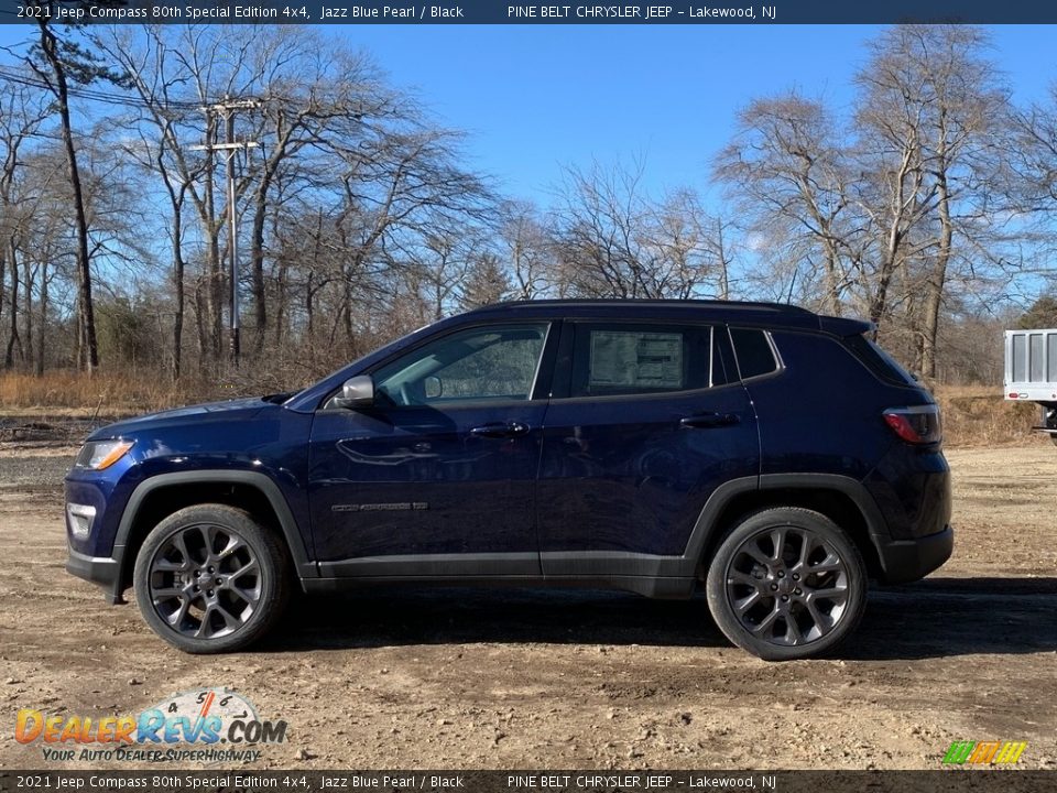 2021 Jeep Compass 80th Special Edition 4x4 Jazz Blue Pearl / Black Photo #4