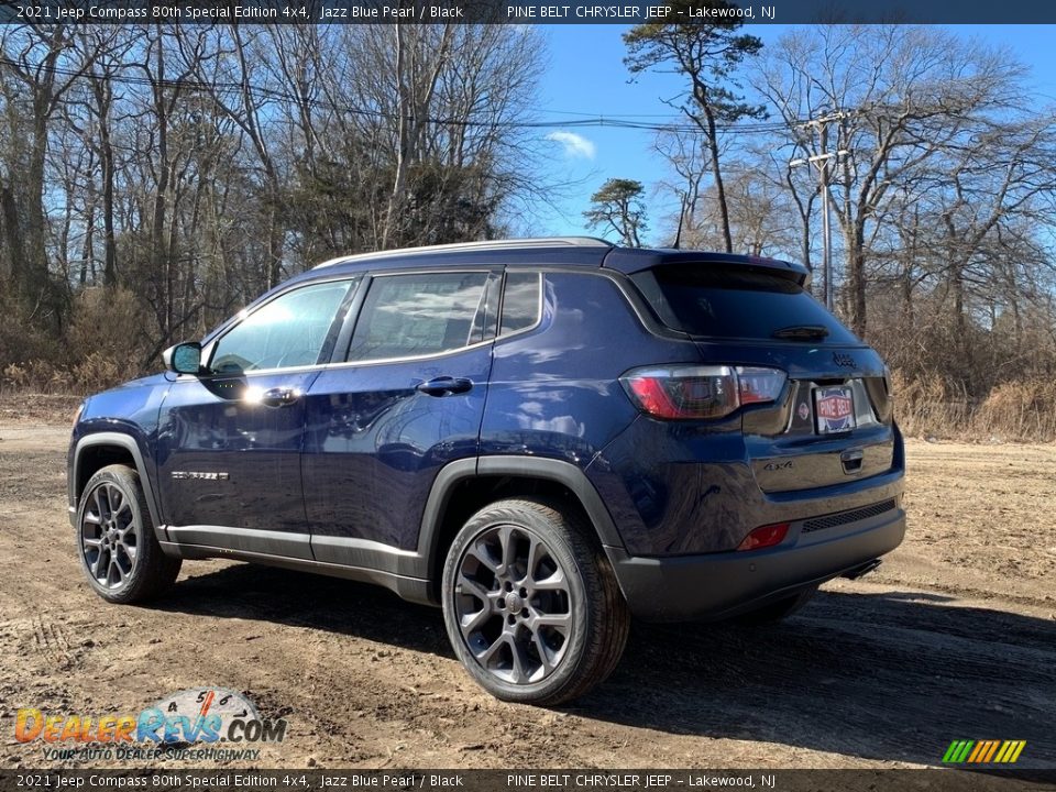 2021 Jeep Compass 80th Special Edition 4x4 Jazz Blue Pearl / Black Photo #6