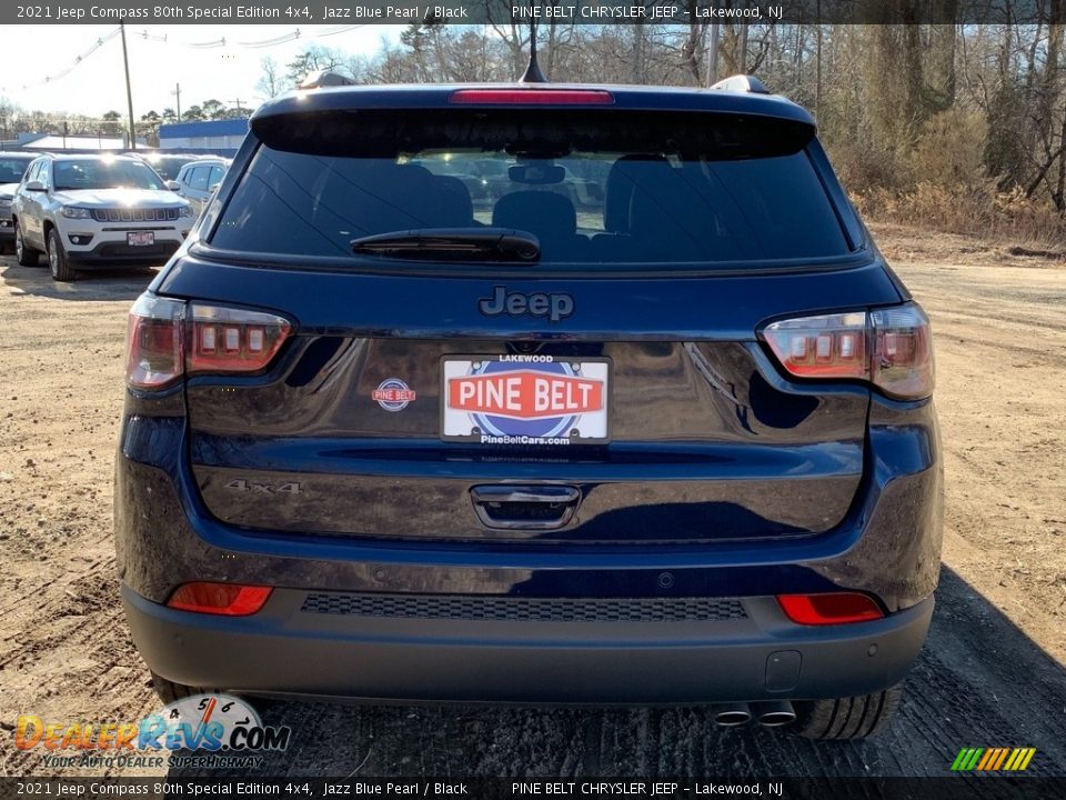 2021 Jeep Compass 80th Special Edition 4x4 Jazz Blue Pearl / Black Photo #7