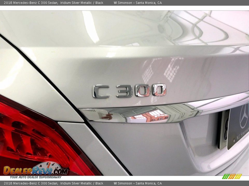 2018 Mercedes-Benz C 300 Sedan Iridium Silver Metallic / Black Photo #31