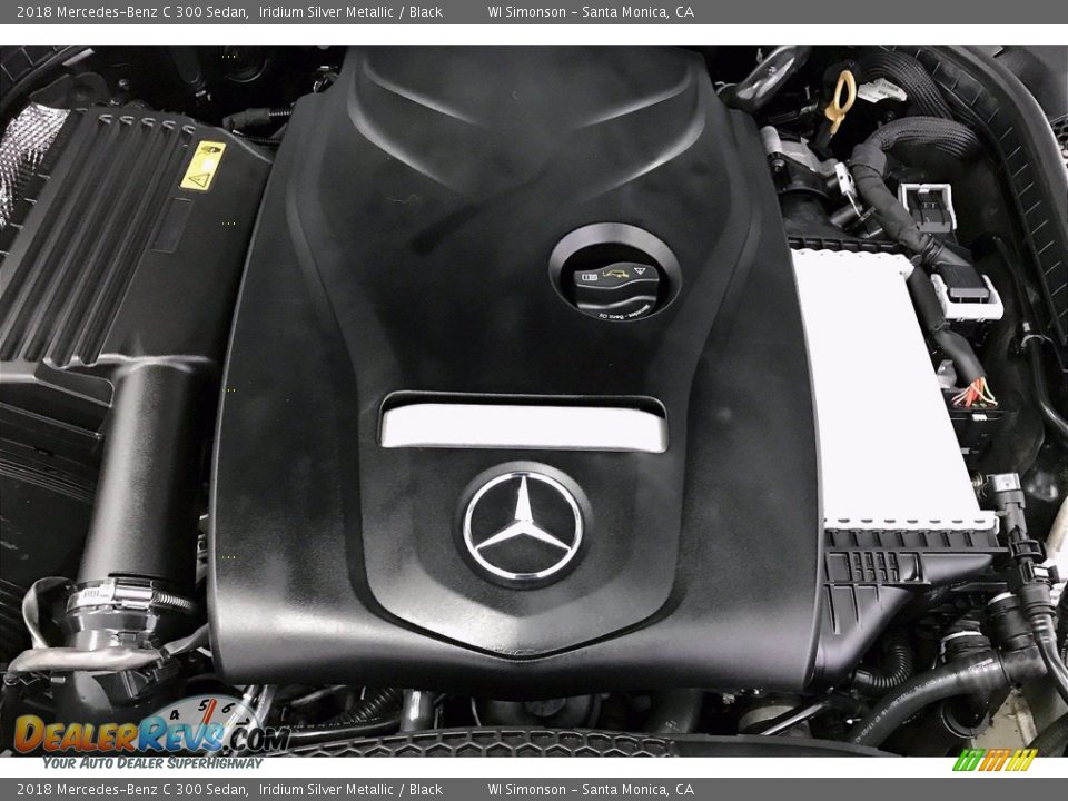 2018 Mercedes-Benz C 300 Sedan Iridium Silver Metallic / Black Photo #32