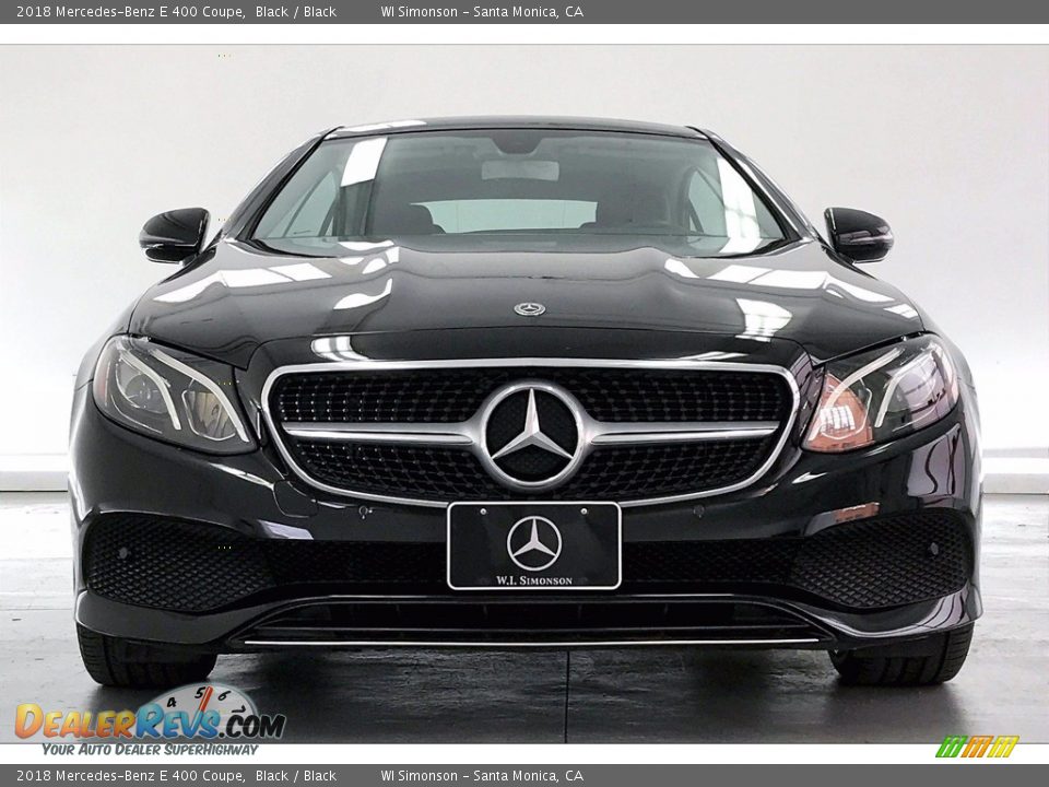 2018 Mercedes-Benz E 400 Coupe Black / Black Photo #2