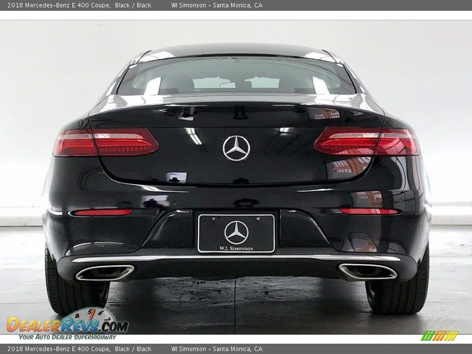 2018 Mercedes-Benz E 400 Coupe Black / Black Photo #3