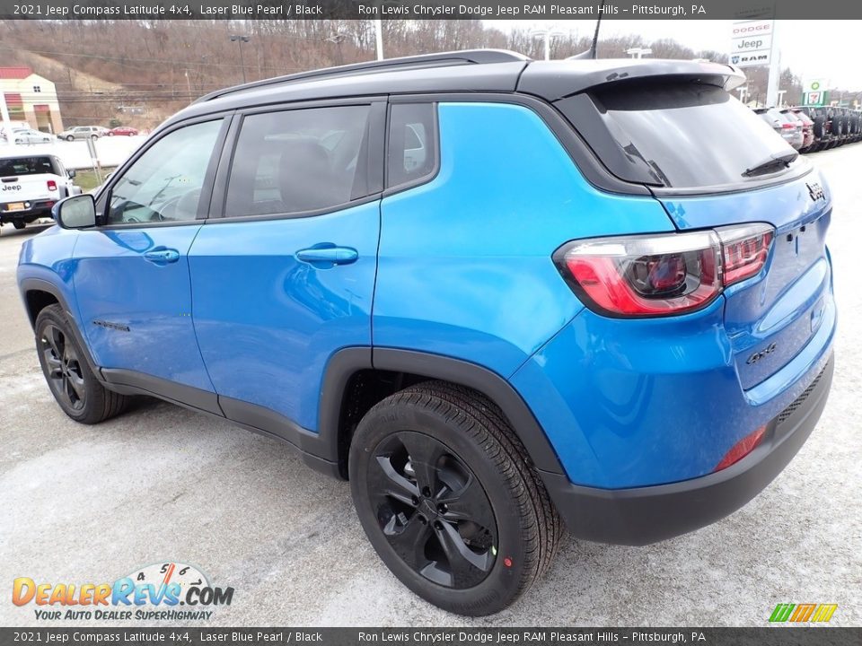 2021 Jeep Compass Latitude 4x4 Laser Blue Pearl / Black Photo #3