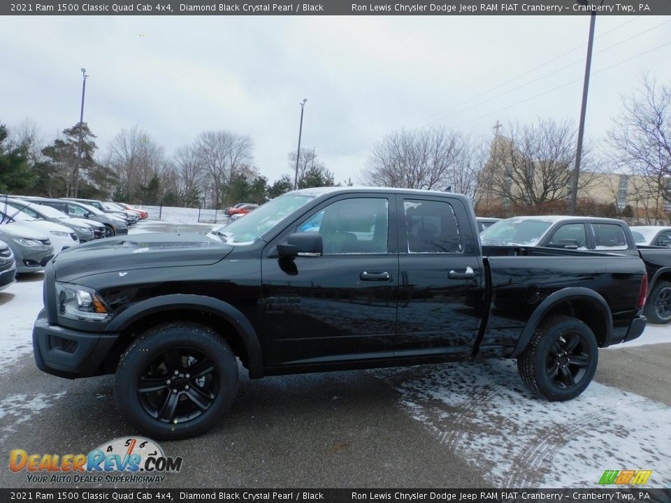 2021 Ram 1500 Classic Quad Cab 4x4 Diamond Black Crystal Pearl / Black Photo #9