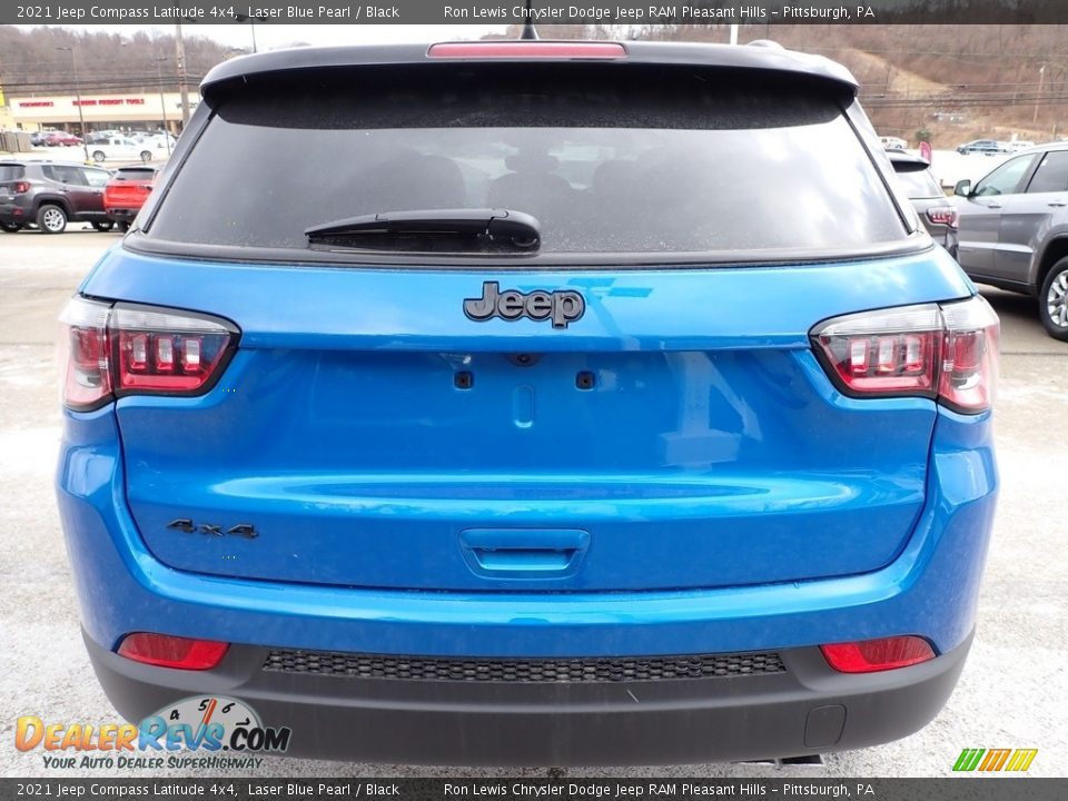 2021 Jeep Compass Latitude 4x4 Laser Blue Pearl / Black Photo #4