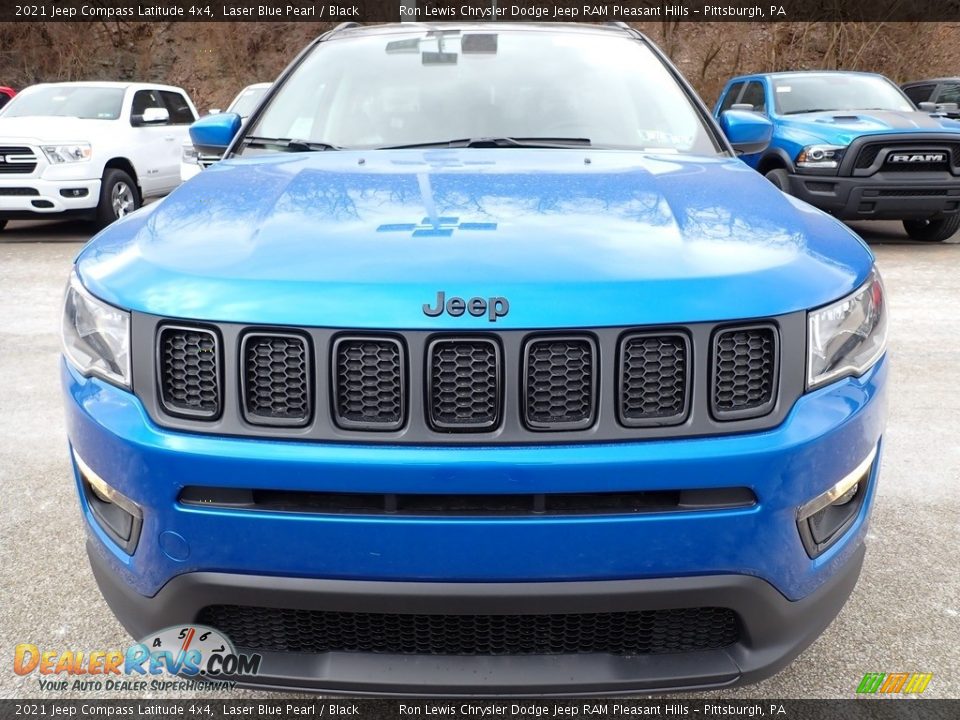 2021 Jeep Compass Latitude 4x4 Laser Blue Pearl / Black Photo #9